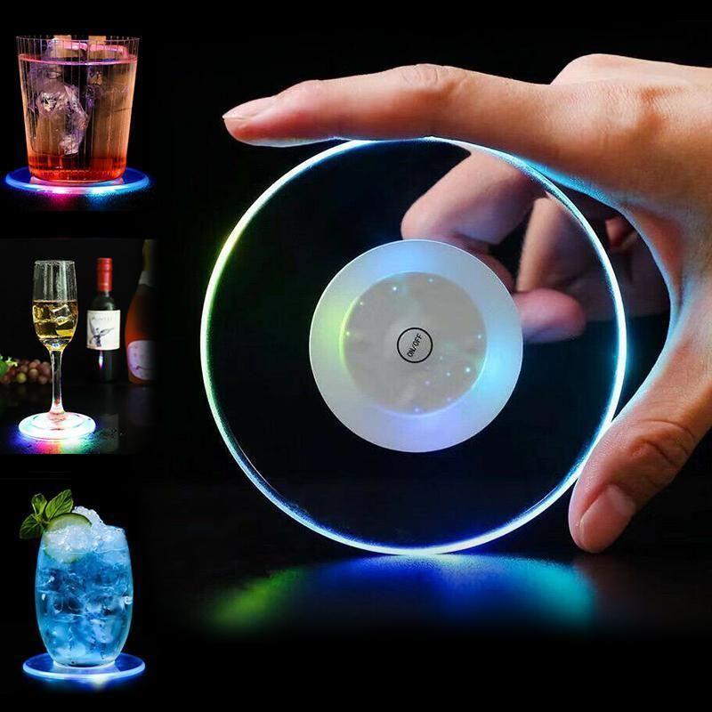 2100457867220 Acrylic LED Light Up Coasters - 图片 1
