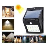 20 LED Solar Lamps Outdoor, Super Bright Wall Lamp with Motion Sensor