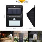 20 LED Solar Lamps Outdoor, Super Bright Wall Lamp with Motion Sensor - 图片 3