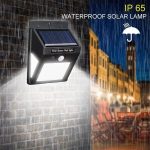20 LED Solar Lamps Outdoor, Super Bright Wall Lamp with Motion Sensor - 图片 2