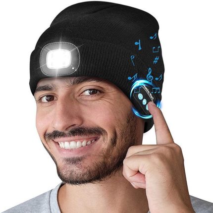 Upgraded Unisex Musical Bluetooth LED Beanie Hat